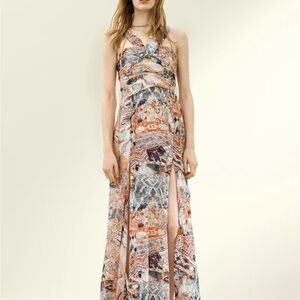 H&M Studio Collection Capsule Draped Patterned Dress. M. NWT. Sold out